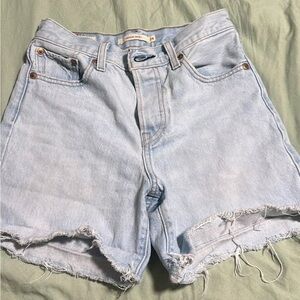 Levi's Light Blue Jean Shorts for Women
